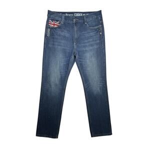 Vintage COOGI Jeans Y2K 38 x 34 Union Jack Rugged Hip Hop